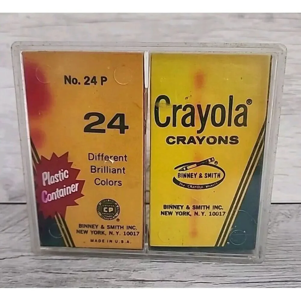 CRAYOLA CRAYONS VINTAGE 1960S BINNEY & SMITH NEW YORK U.S.A. SEE DESCRIPTION